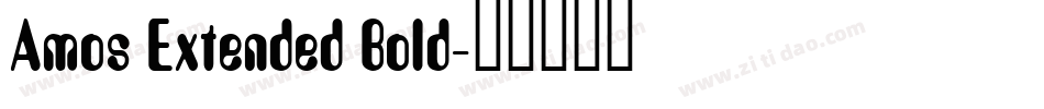 Amos Extended Bold字体转换